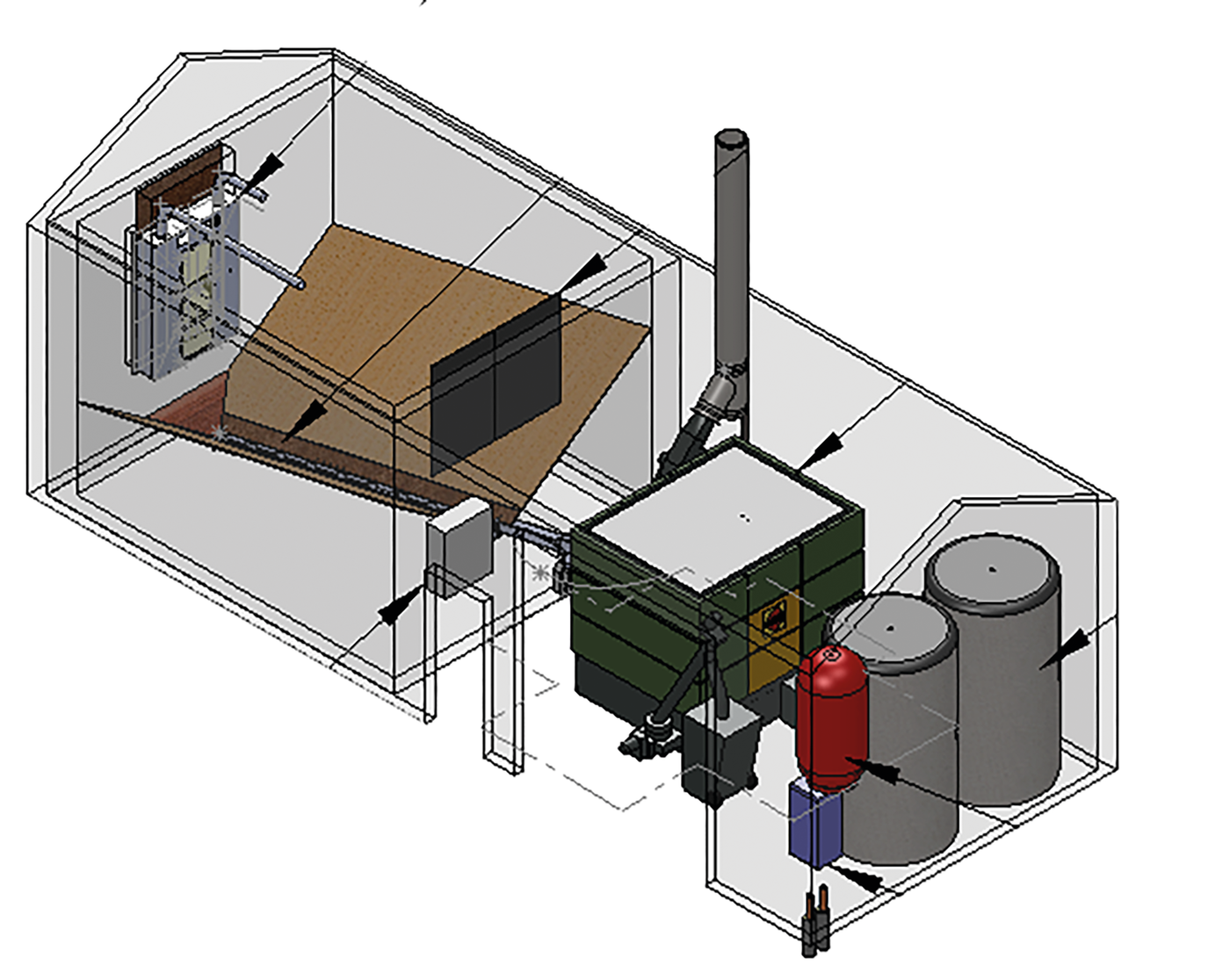HDG M400 biomass boiler installation Diagram